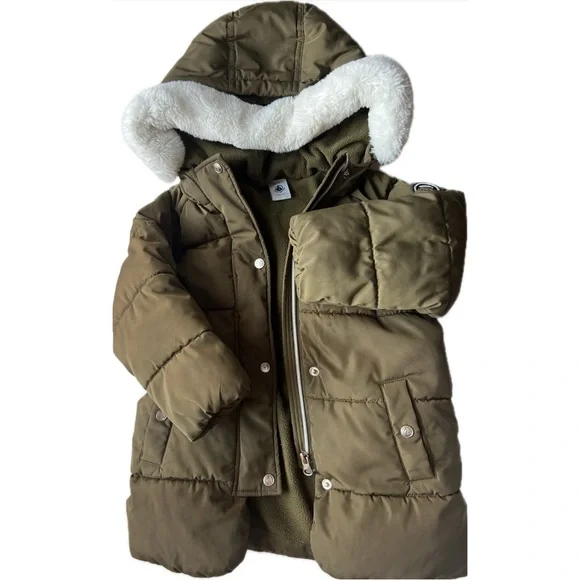 Petit Bateau Puffy Jacket for Girls - Picture 2 of 7